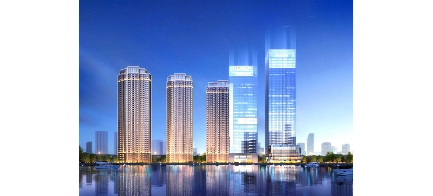 湖北孝感福星水岸國際75萬風(fēng)量油煙凈化器安裝項(xiàng)目案例