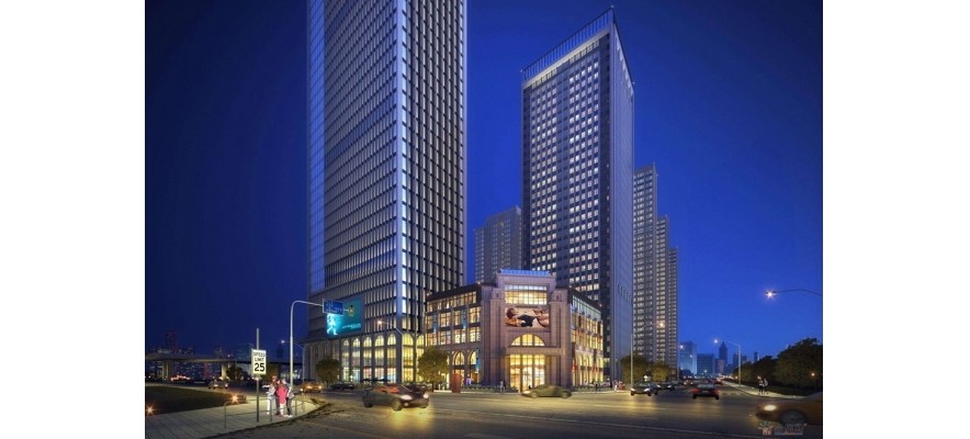 萬科金域國際120萬風(fēng)量油煙凈化器安裝項(xiàng)目